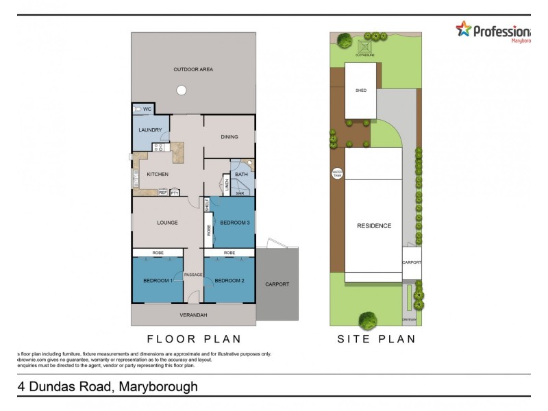 54 Dundas Road, Maryborough VIC 3465 Floorplan