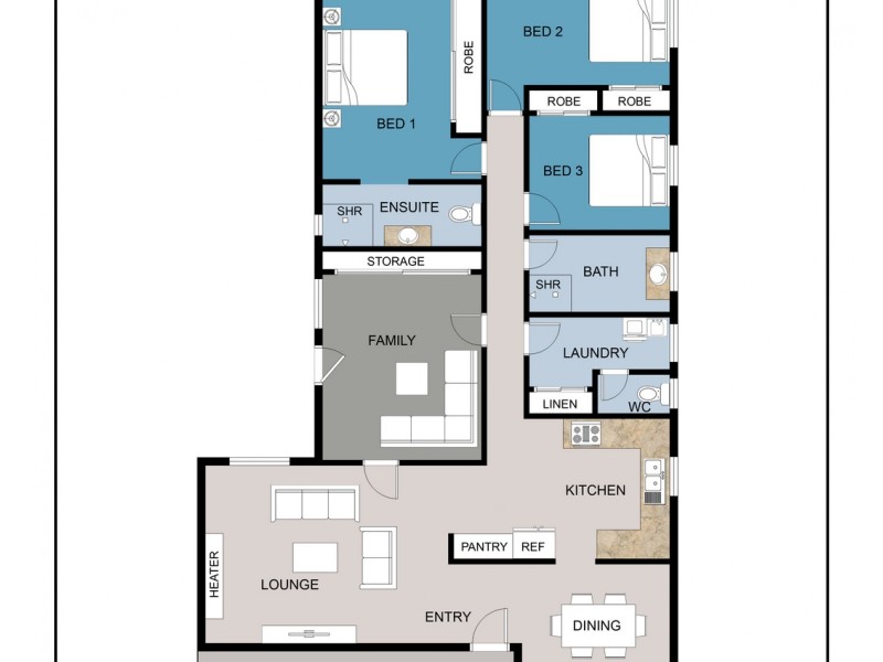 54 Clarke Street, Maryborough VIC 3465 Floorplan