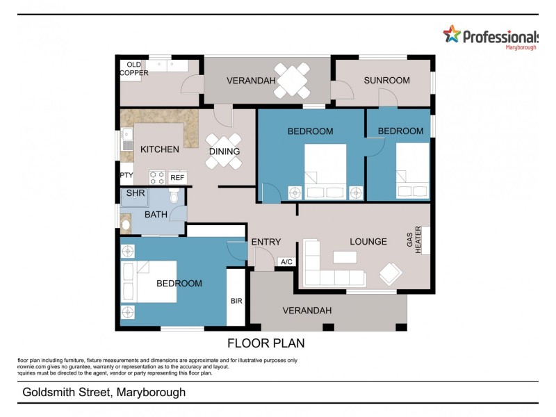 41 Goldsmith Street, Maryborough VIC 3465 Floorplan