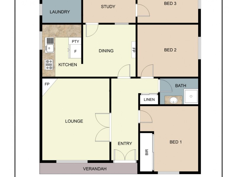 22 High Street, Maryborough VIC 3465 Floorplan