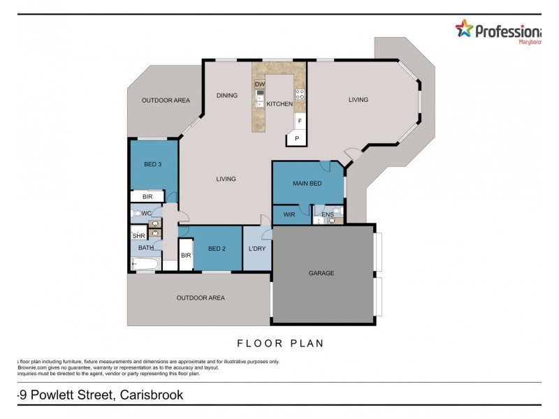7-9 Powlett Street, Carisbrook VIC 3464 Floorplan