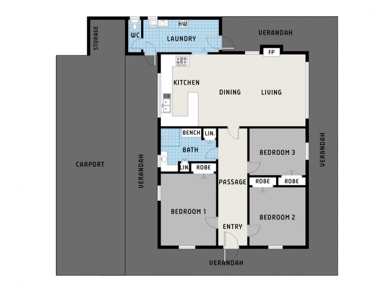 99 Newmarket Road, Carisbrook VIC 3464 Floorplan