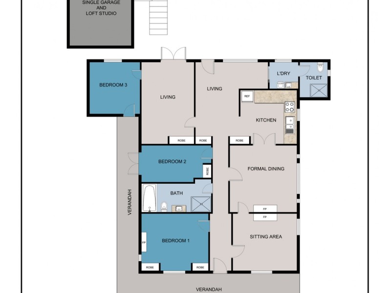 58 Palmerston Street, Maryborough VIC 3465 Floorplan