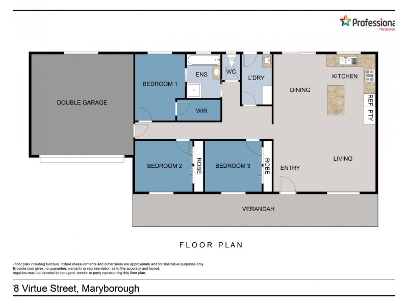 2/8 Virtue Street, Maryborough VIC 3465 Floorplan
