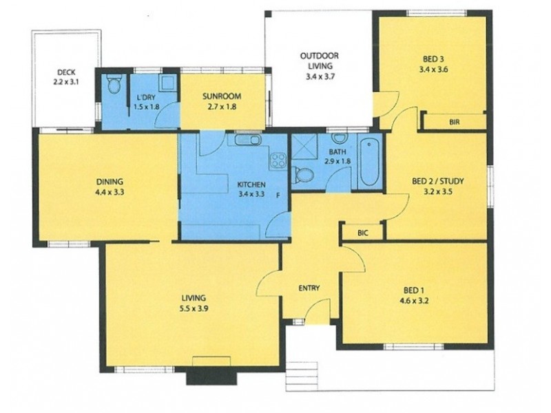 5 Laidlaw Street, Maryborough VIC 3465 Floorplan
