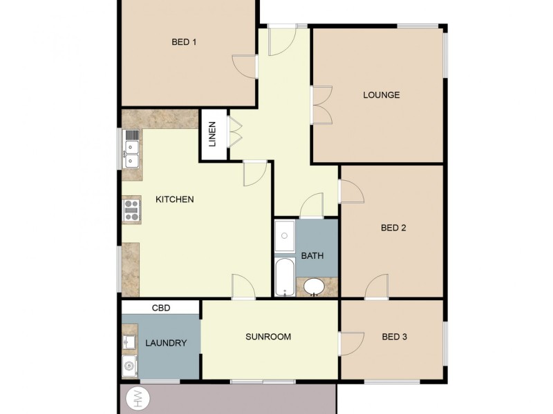 7 Barr Street, Maryborough VIC 3465 Floorplan