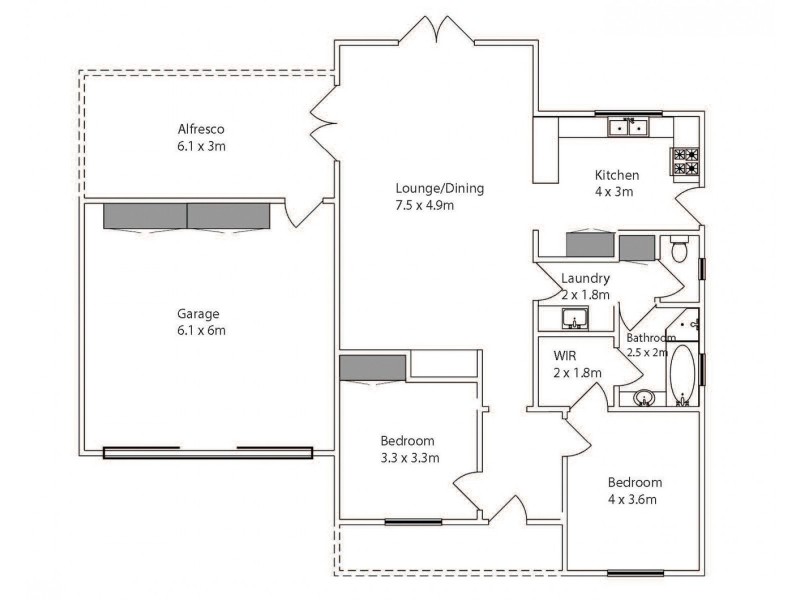 5/1-3 Brooks Drive, Mildura VIC 3500 Floorplan