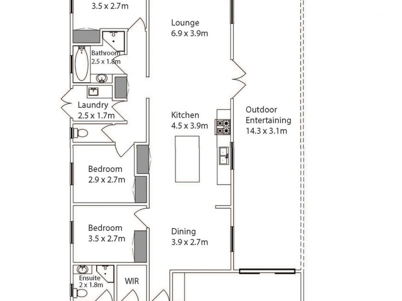 14 Lisa Court, Mildura VIC 3500 Floorplan