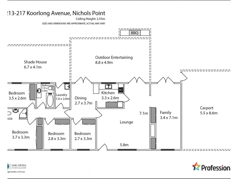 213 – 217 Koorlong Avenue, Nichols Point VIC 3501 Floorplan