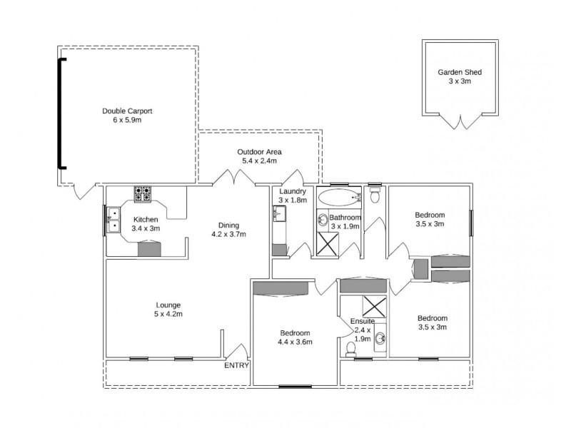 11 Belle Gardens Drive, Mildura VIC 3500 Floorplan