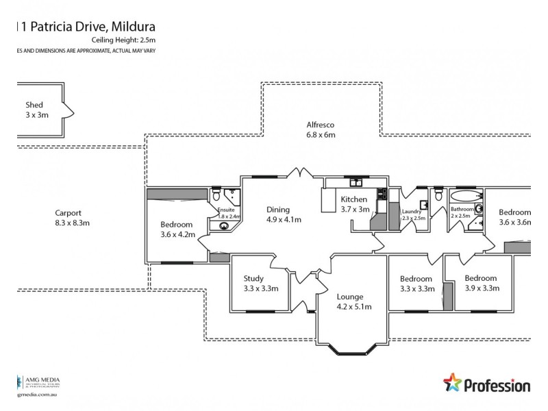 11 Patricia Drive, Mildura VIC 3500 Floorplan