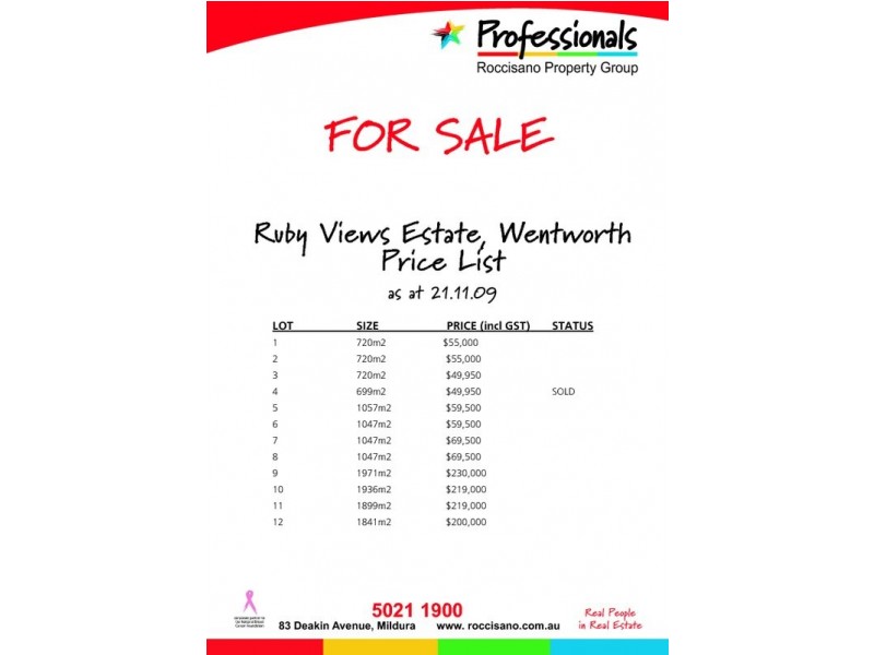 * Wentworth Street, Wentworth NSW 2648