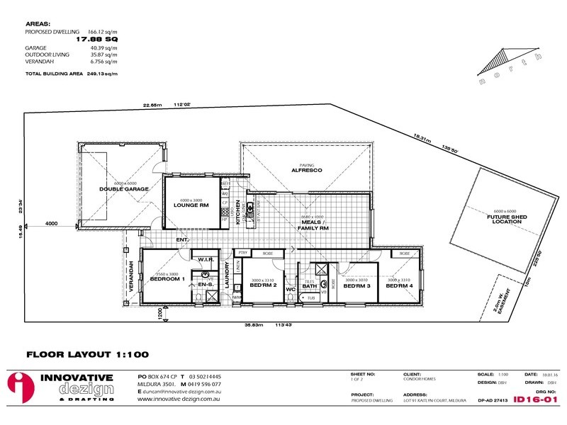 1 Kaitlyn Court, Mildura VIC 3500 Floorplan