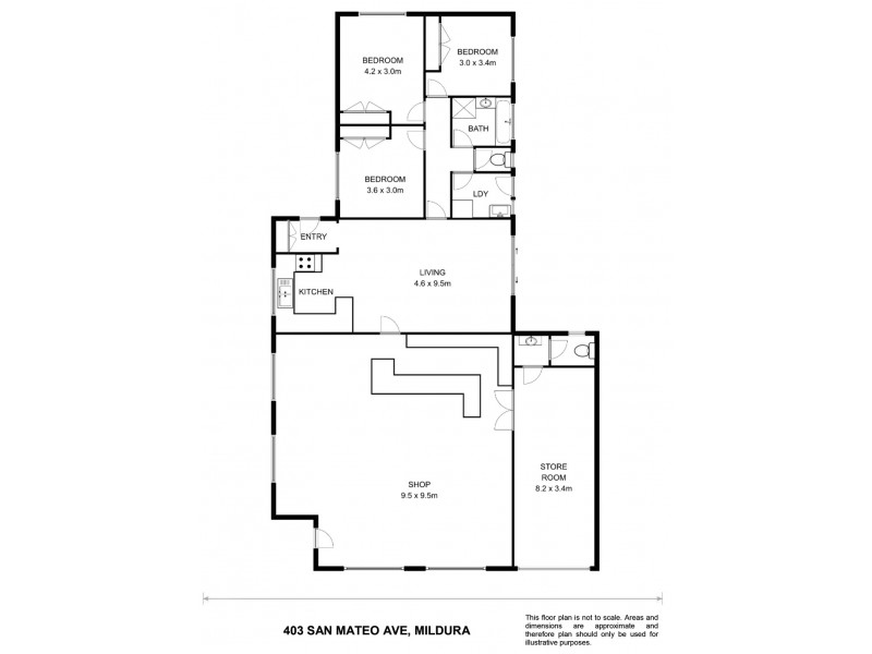 403 San Mateo Avenue, Mildura VIC 3500 Floorplan