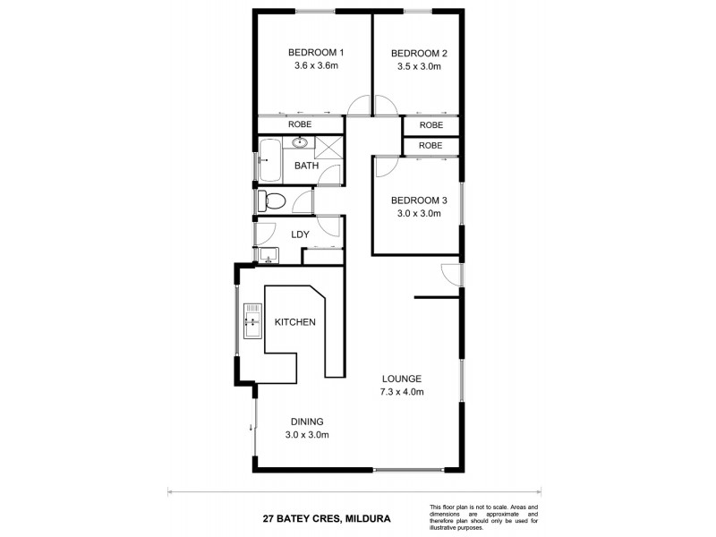 27 Batey Crescent, Mildura VIC 3500 Floorplan