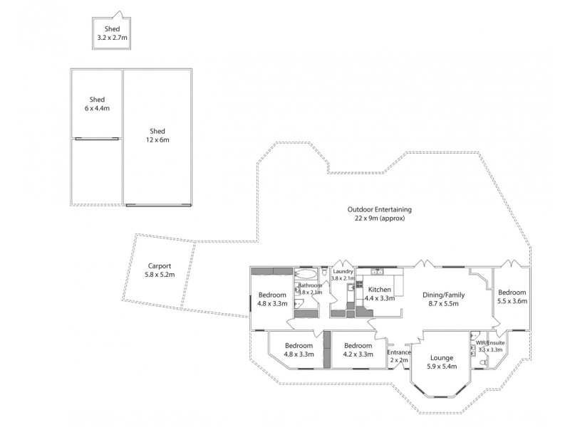 47 Morpung Avenue, Nichols Point VIC 3501 Floorplan