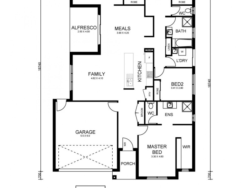 8 Toorak Drive, Irymple VIC 3498 Floorplan