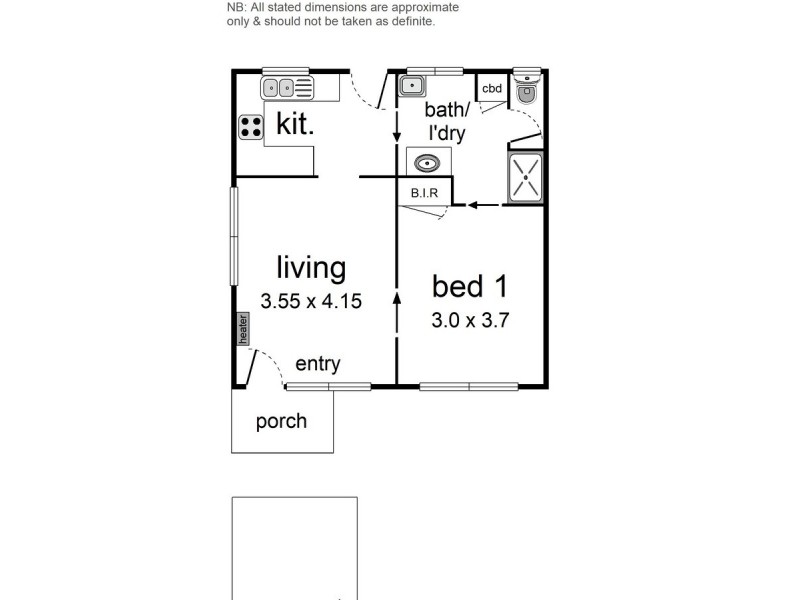 1/36 Felix Grove, Mooroolbark VIC 3138 Floorplan