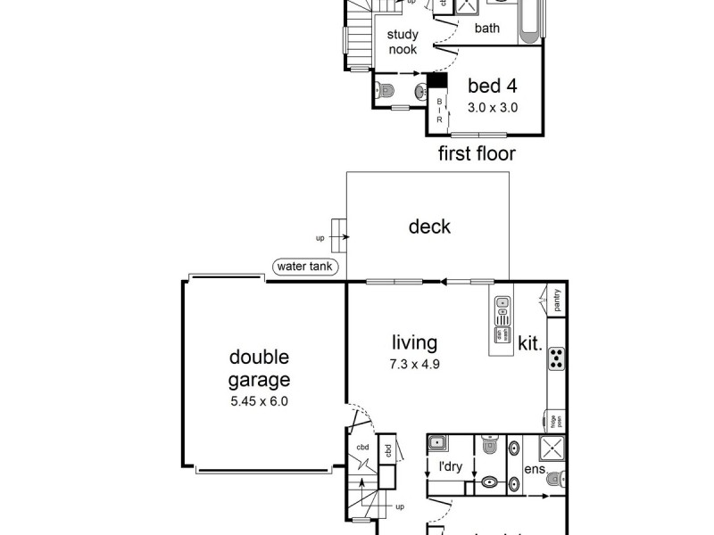 2/32 Faraday Road, Croydon South VIC 3136 Floorplan