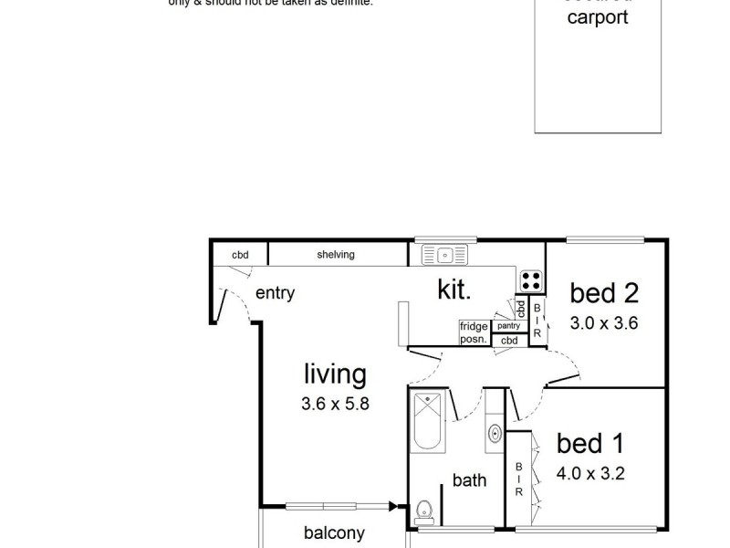 9/128 Mt Dandenong Road, Croydon VIC 3136 Floorplan