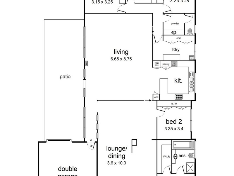 2 Kingston Way, Mooroolbark VIC 3138 Floorplan