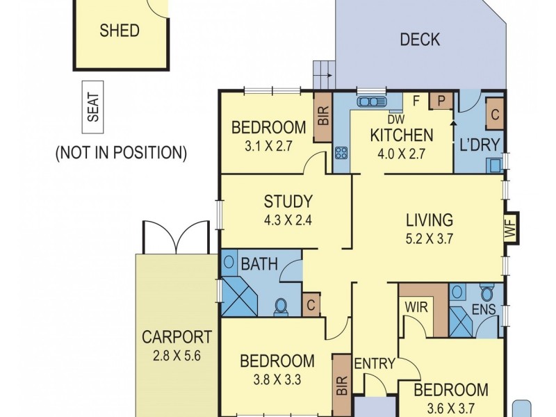 43 Dryden Concourse, Mooroolbark VIC 3138 Floorplan