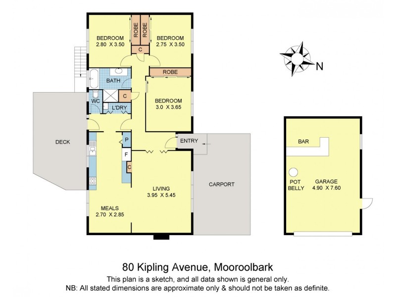 80 Kipling Avenue, Mooroolbark VIC 3138 Floorplan