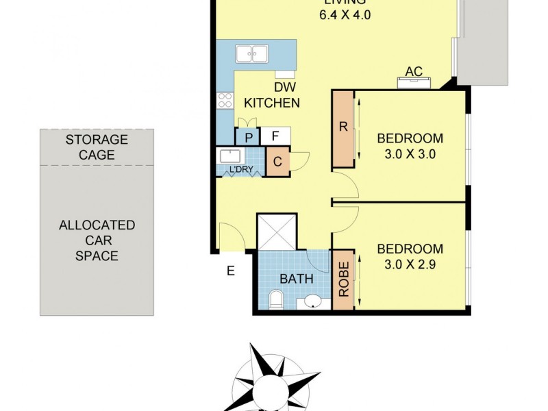 203/18 Myrtle Street, Bayswater VIC 3153 Floorplan
