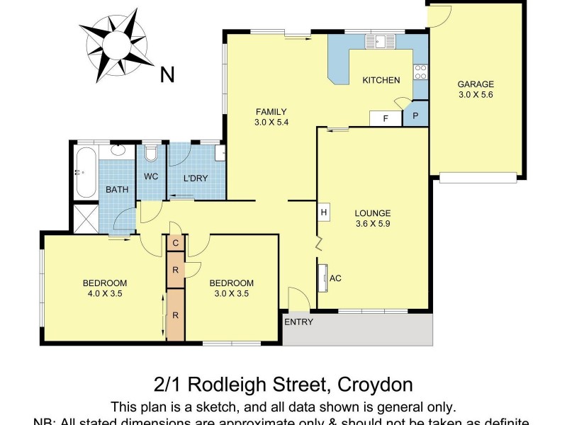 2/1 Rodleigh Street, Croydon VIC 3136 Floorplan