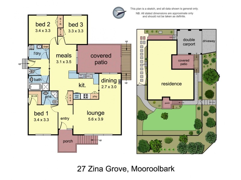 27 Zina Grove, Mooroolbark VIC 3138 Floorplan