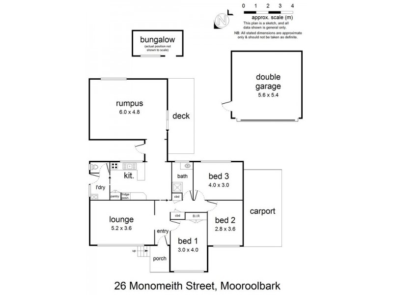 26 Monomeith Street, Mooroolbark VIC 3138 Floorplan