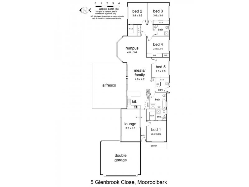 5 Glenbrook Close, Mooroolbark VIC 3138 Floorplan