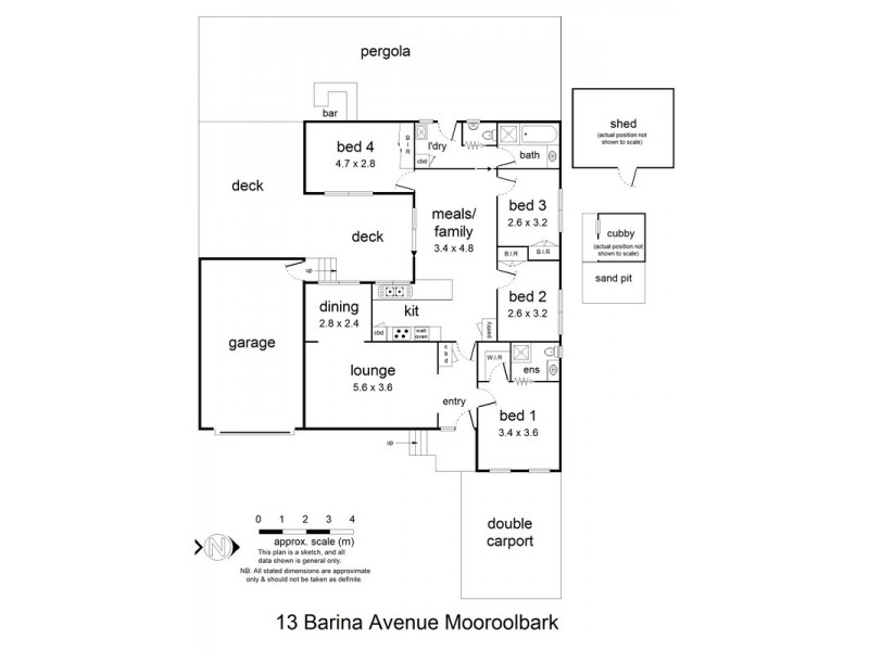 13 Barina  Avenue, Mooroolbark VIC 3138 Floorplan