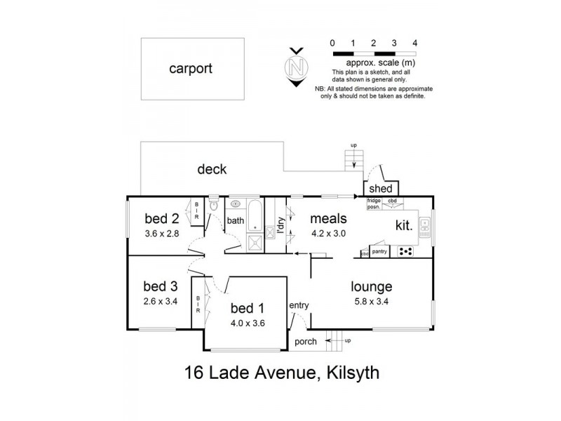 16 Lade Avenue, Kilsyth VIC 3137 Floorplan
