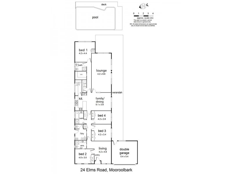 24 Elms Road, Mooroolbark VIC 3138 Floorplan