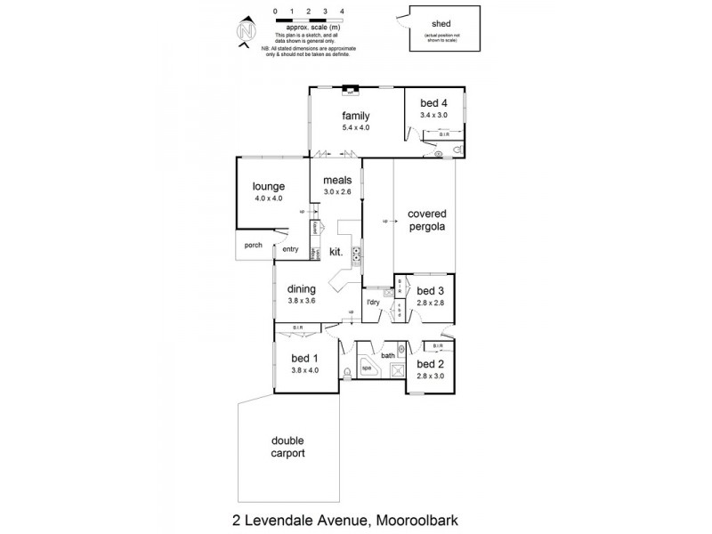 2 Levendale Avenue, Mooroolbark VIC 3138 Floorplan
