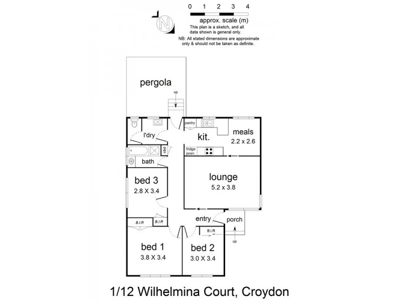 1/12 Wilhelmina Court, Croydon VIC 3136 Floorplan