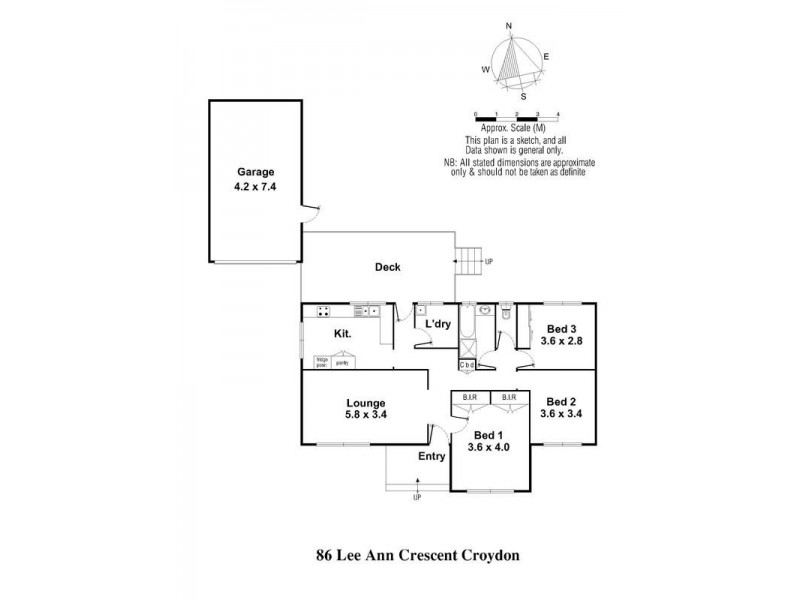 86 Lee Ann Crescent, Croydon VIC 3136 Floorplan