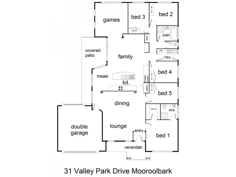 31 Valley Park Drive, Mooroolbark VIC 3138 Floorplan