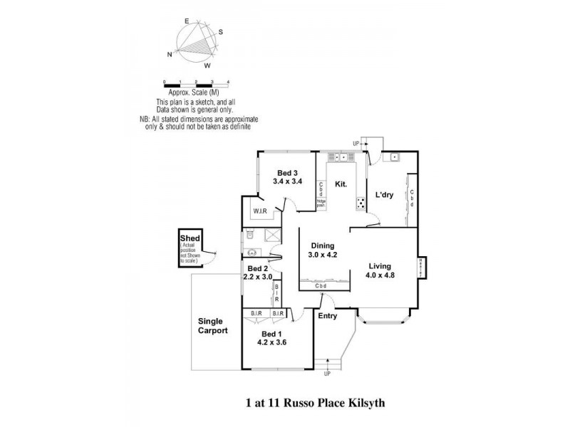 1/11 Russo Place, Kilsyth VIC 3137 Floorplan