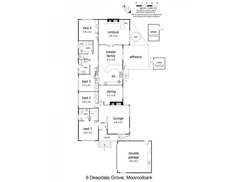 9 Deepdale Grove, Mooroolbark VIC 3138 Floorplan