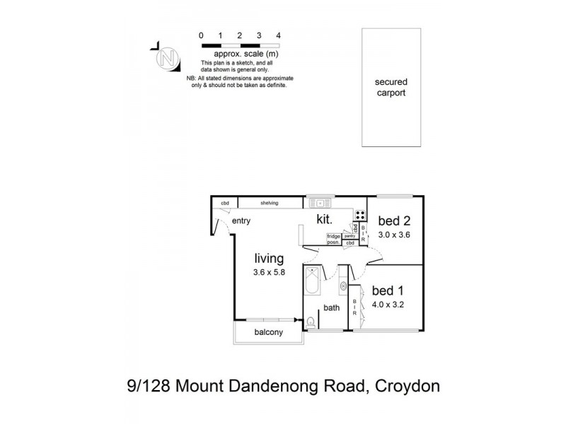 9/128 Mount Dandenong Road, Croydon VIC 3136 Floorplan