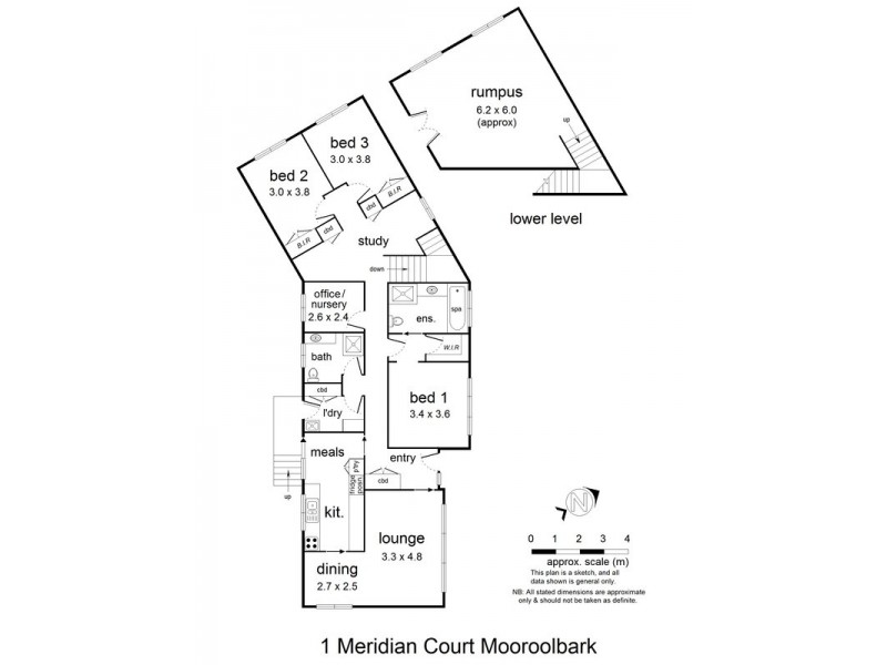 1 Meridian Court, Mooroolbark VIC 3138 Floorplan