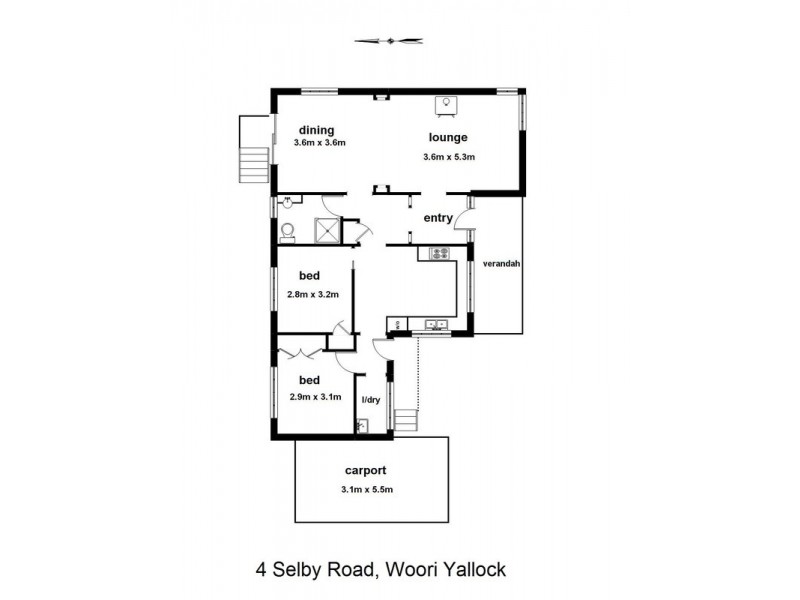4 Selby Road, Woori Yallock VIC 3139 Floorplan