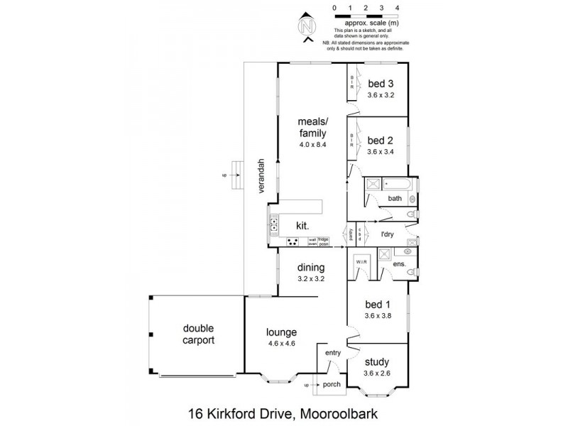 16 Kirkford Drive, Mooroolbark VIC 3138 Floorplan