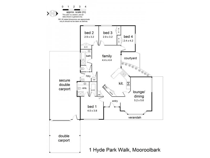 1 Hyde Park Walk, Mooroolbark VIC 3138 Floorplan