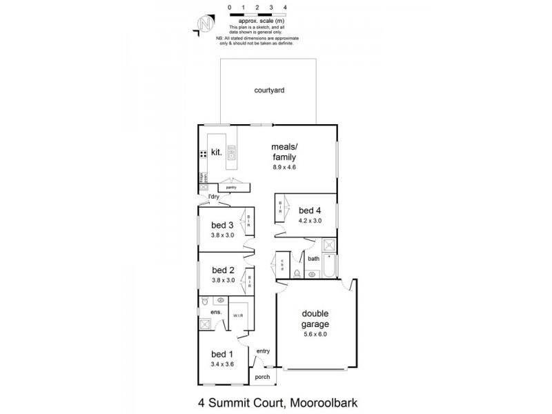 4 Summit Court, Mooroolbark VIC 3138 Floorplan