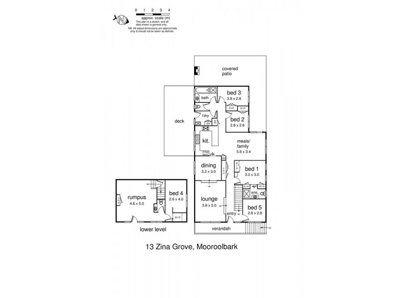 13 Zina Grove, Mooroolbark VIC 3138 Floorplan