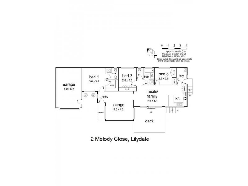 2 Melody Close, Lilydale VIC 3140 Floorplan