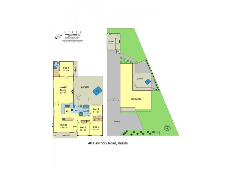 46 Hawthory Road, Kilsyth VIC 3137 Floorplan